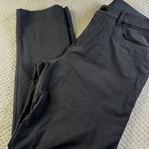 Lululemon ABC Pants Mens Gray Slim Fit Stretch Tech Trousers Size 32